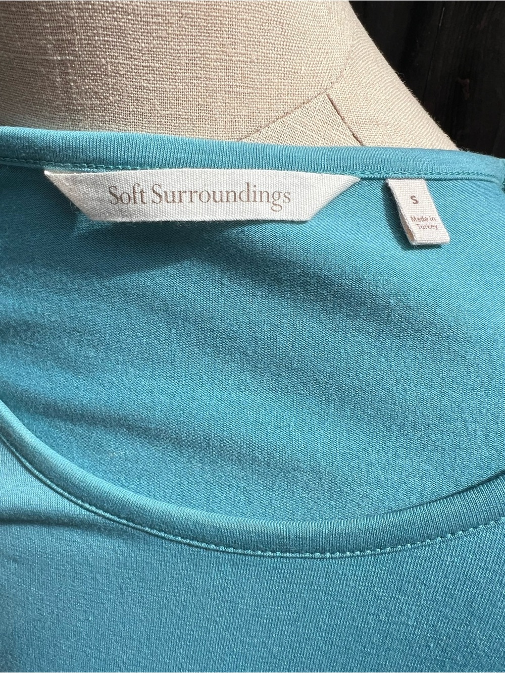 Soft Surroundings "Touch of Sheer" Tunic Blouse Size Small - Picture 8 of 8